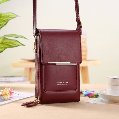 🏆Last Day Promotion：ONLY ￡8.99‼️👜📱 Simple and elegant women's touchscreen crossbody phone wallet