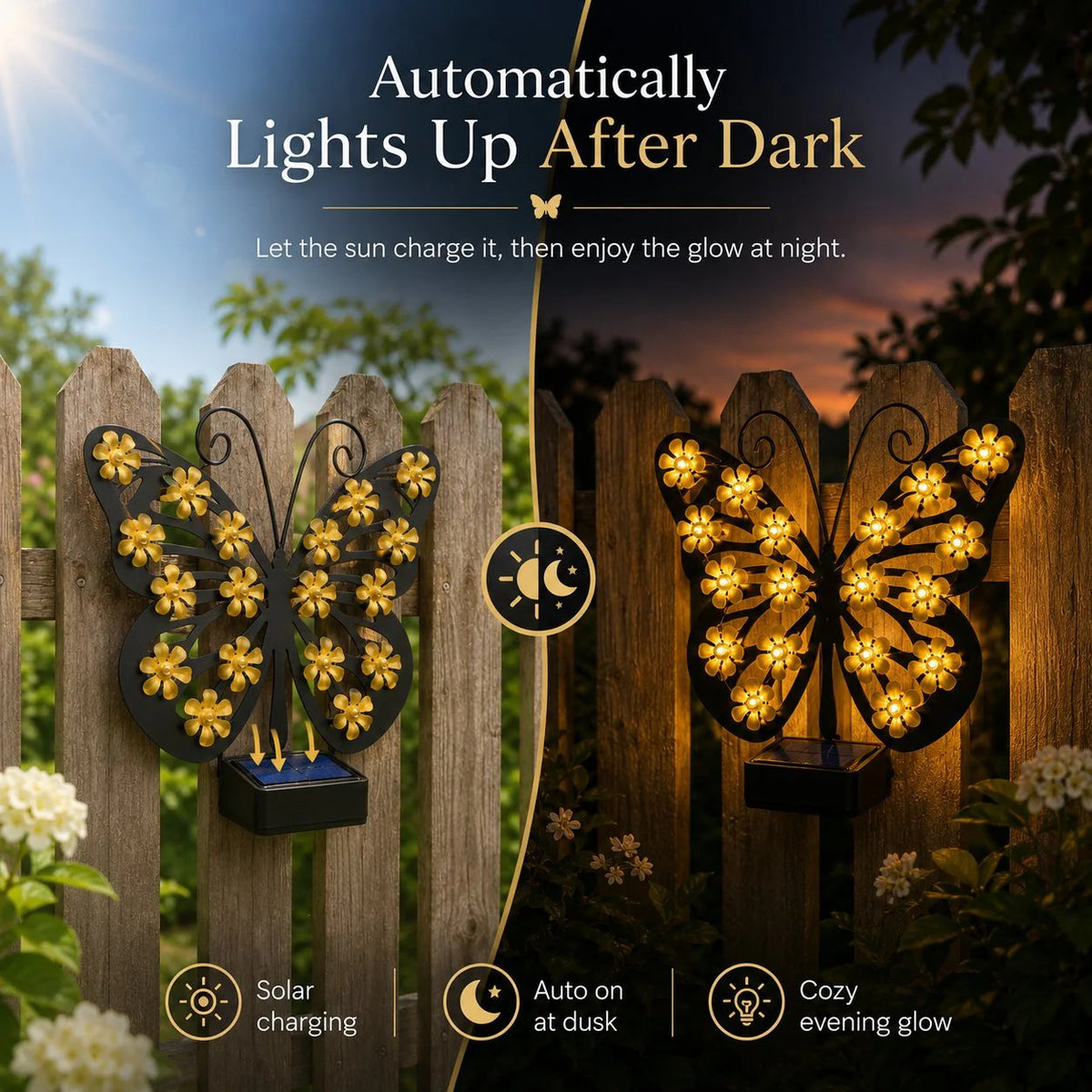 💯🦋 Solar Butterfly Garden Light