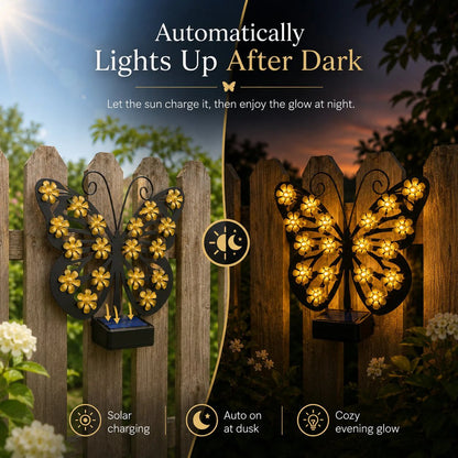 💯🦋 Solar Butterfly Garden Light