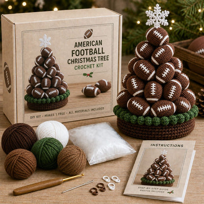 Sports Ball Christmas Tree Crochet Kit
