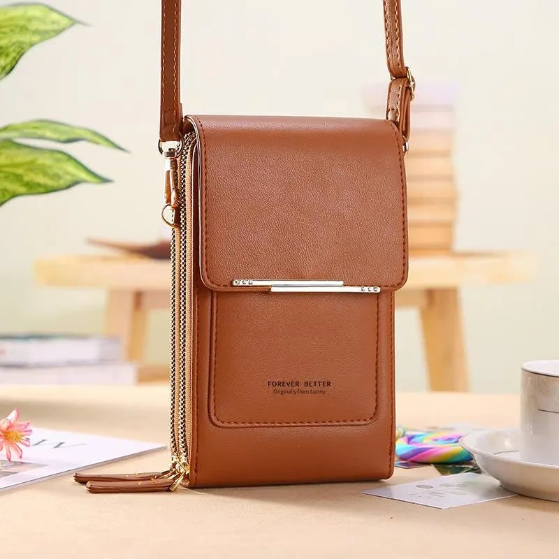 🏆Last Day Promotion：ONLY ￡8.99‼️👜📱 Simple and elegant women's touchscreen crossbody phone wallet