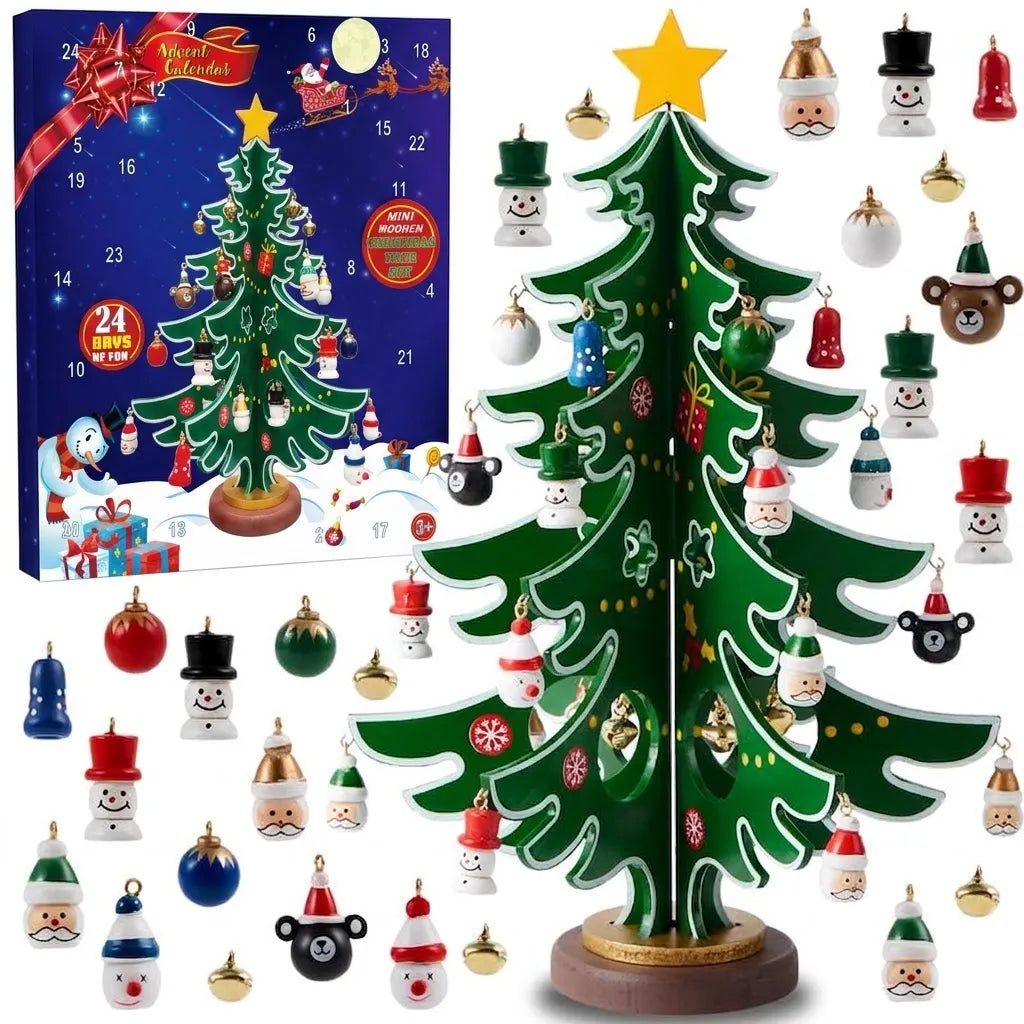 🔥LAST DAY 50% OFF - 🎄🎁 24-Day Christmas Tree Advent Calendar – Daily Ornament Surprises for Kids & Holiday Family Fun