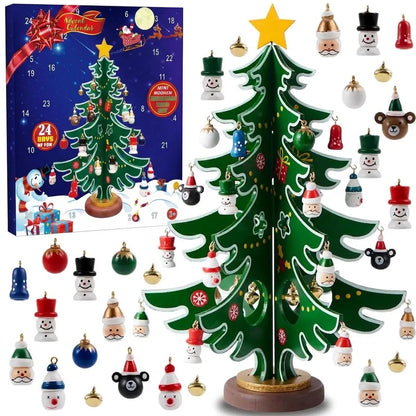 🔥LAST DAY 50% OFF - 🎄🎁 24-Day Christmas Tree Advent Calendar – Daily Ornament Surprises for Kids & Holiday Family Fun