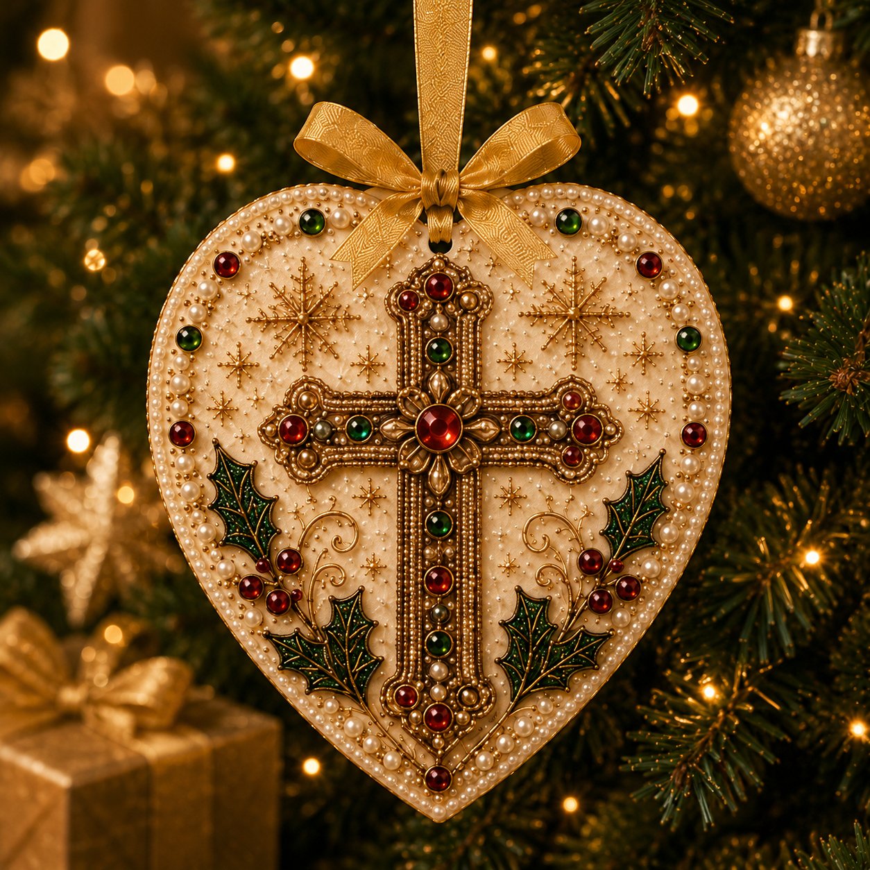 🔥Last Day 49% OFF - ✝️✨ DIY Pearl & Gem Christmas Ornament Collection🎄