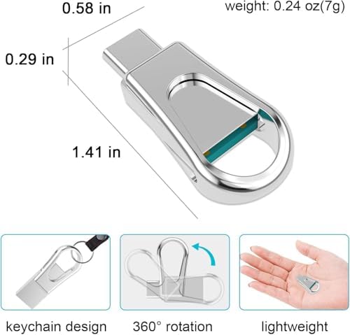 2-in-1 USB-C & USB-A Flash Drive – 64GB USB 3.0 Portable Storage