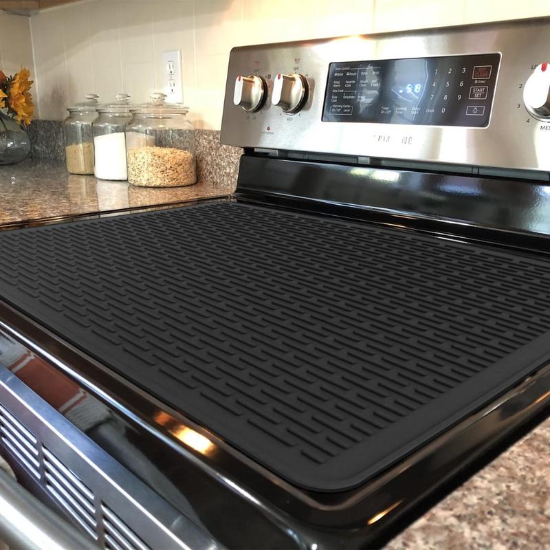 🔥500°F/220°C Heat-Resistant Silicone Stove Cover Mat & Utensils