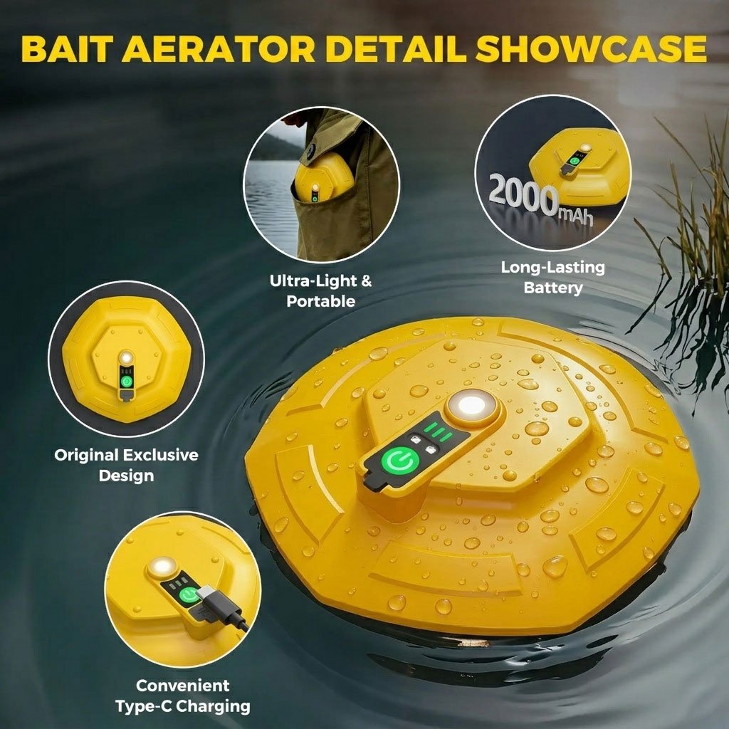 Portable Bait Aerator Pump