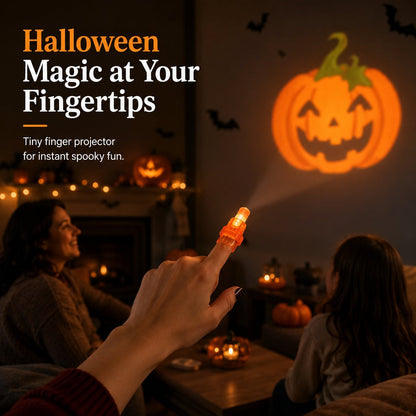 ⏰Limited Stock 49% OFF🎃Halloween Finger Projector Lights – Mini Pattern Projector