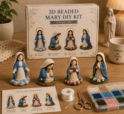 🔥 DIY Christian 3D Beaded Figurines Kit | Handmade Faith Craft for Prayer & Decoration