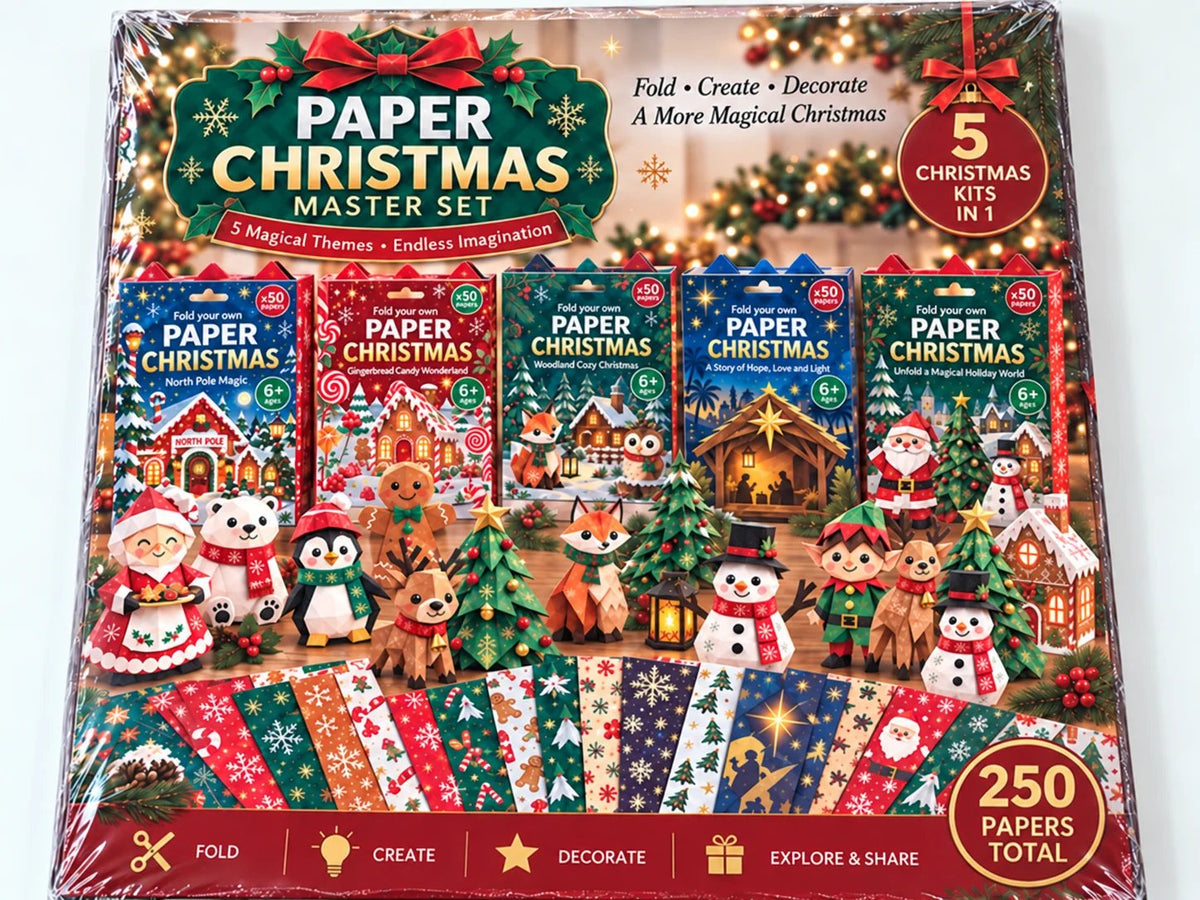 🔥🧘Relaxing & Beginner-Friendly- 3D DIY Paper Christmas(💕Step-by-Step Guide Included)