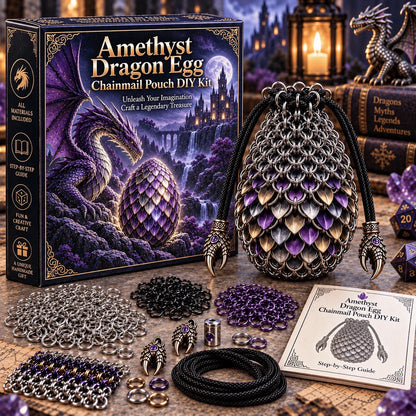🔥Last Day 49% OFF - 🐉 Dragon Egg Chainmail Pouch DIY Kit