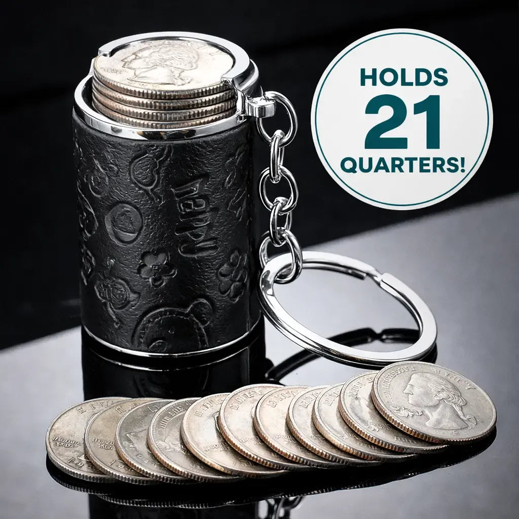 Mini Coin Storage Keychain