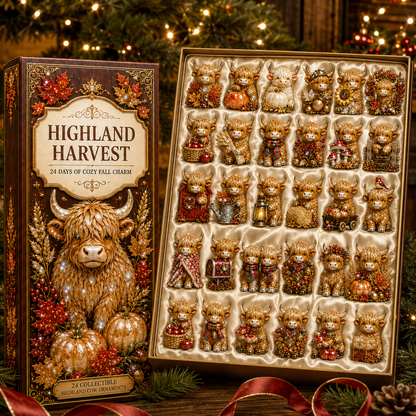 24-Day Highland Cattle Advent Calendar | Collectible Cow Christmas Countdown