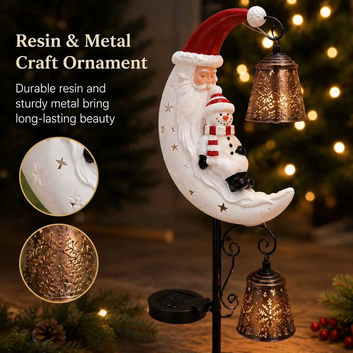 🔥 49% OFF | Christmas Moon Solar Garden Light 🎄