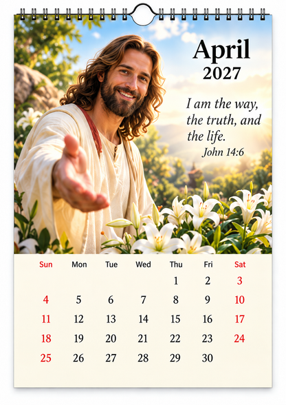 ✝️2027 Seasons of Faith Wall Calendar