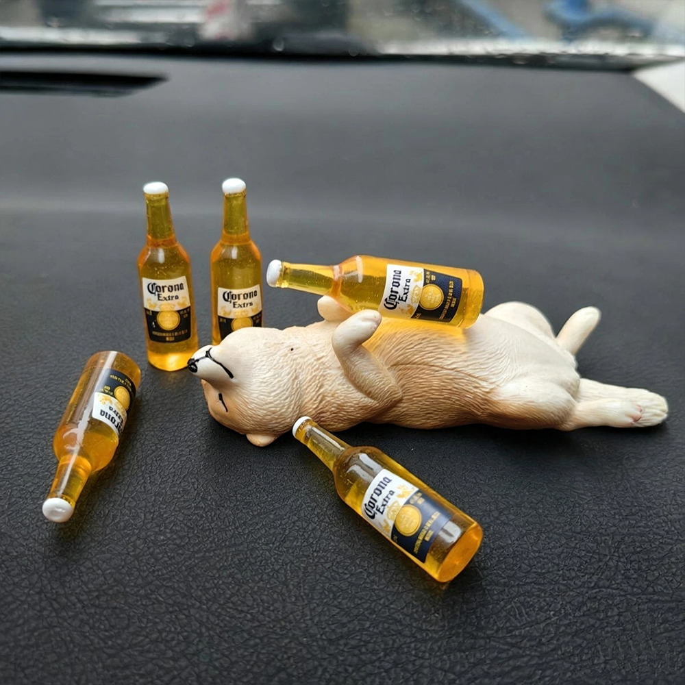 🐕Realistic Drunken Shiba Inu Puppy Car Ornament