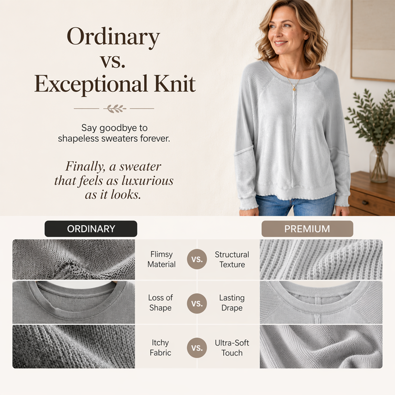 📢📢40% OFF !! ⏰Women’s Casual Round Neck & Long Sleeve Top