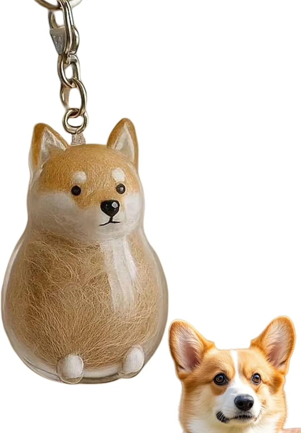 🐾Pet Hair Memorial Capsule Keychain