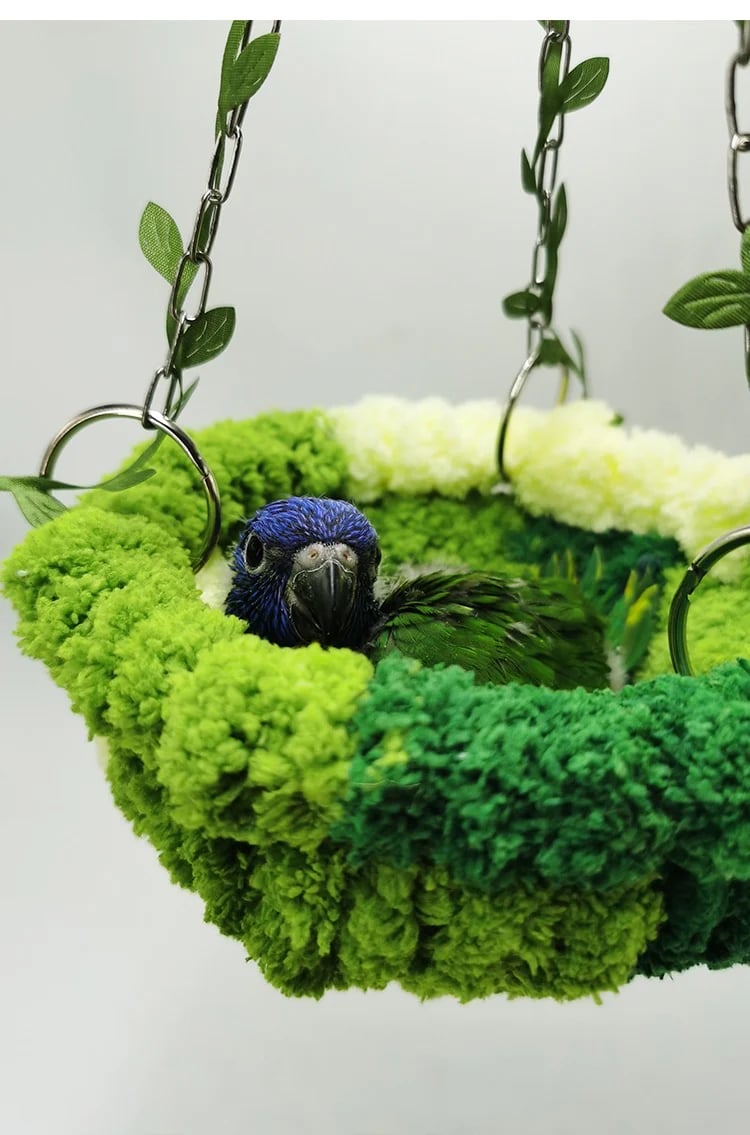 🌲Cozy Jungle Hammock Nest for Birds