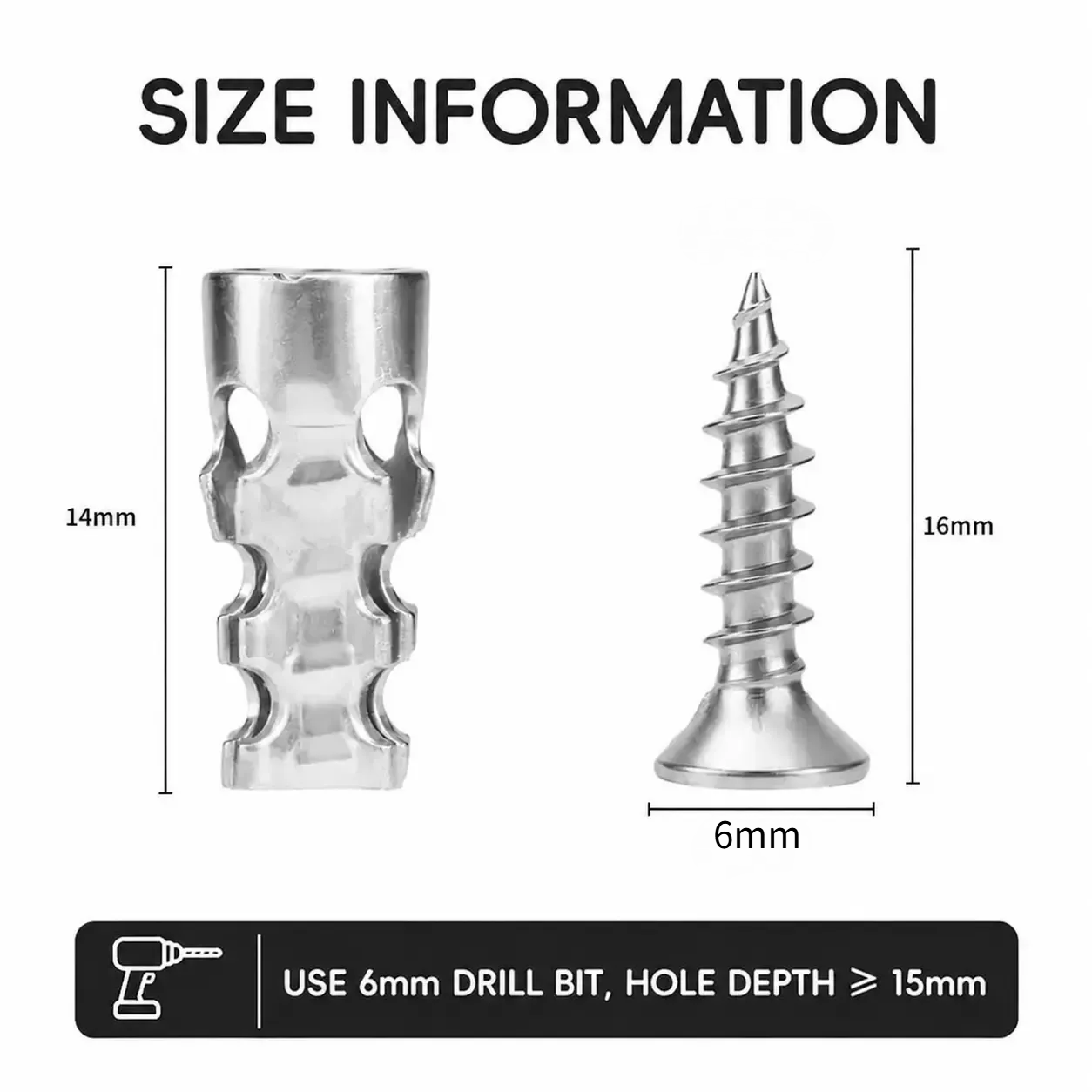 🛠️ Last Day Special Price £16.99 ! 🔥Buy more save more🎁Self Drilling Drywall Anchors with Screws Kit🪨 Easy Install Wall Fixing Accessories🔩