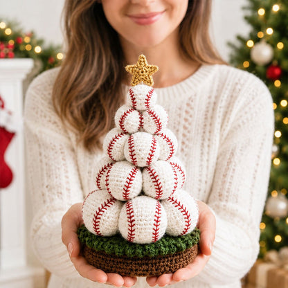 Sports Ball Christmas Tree Crochet Kit