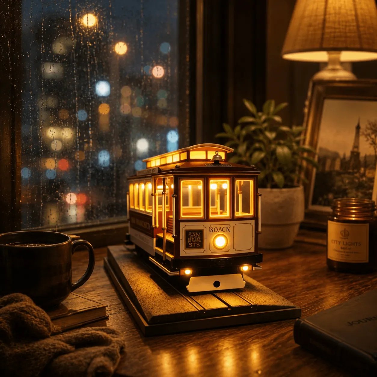 🚆San Francisco Cable Car Lamp