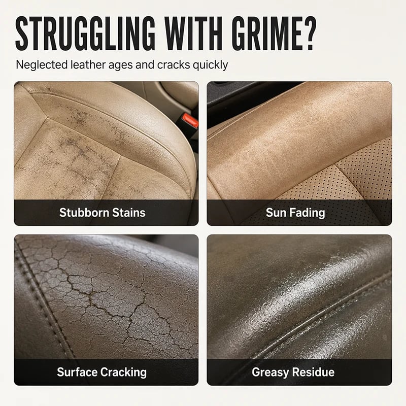 🔥Buy More Save More🔥 3-in-1 Leather Wipes – Clean, Condition & Protect ,Multi-Purpose Car Interior Leather
