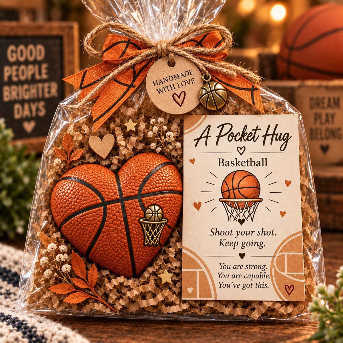 🏆 Sports Pocket Hug – Inspirational Keepsake Gift for Athletes & Sports Lovers ❤️