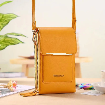 🏆Last Day Promotion：ONLY ￡8.99‼️👜📱 Simple and elegant women's touchscreen crossbody phone wallet