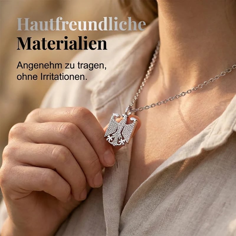 🦅🇩🇪 Halskette mit Bundesadler-Emblem! Trage deine Verbundenheit mit Stolz – edles Design, hochwertig verarbeitet. 🔥✨