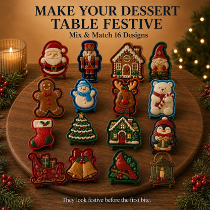 🎄16-Design Christmas Mini Pie Mold Collection 🥧