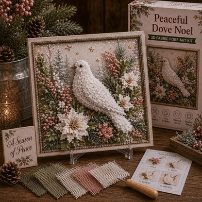 🔥HOT SALE 49% OFF 💥🎄 3D Christmas Fabric Poke Art DIY Craft Kit