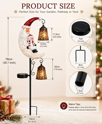 🔥 49% OFF | Christmas Moon Solar Garden Light 🎄