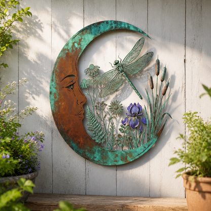 Moon Virgin Mary Garden Wall Decor