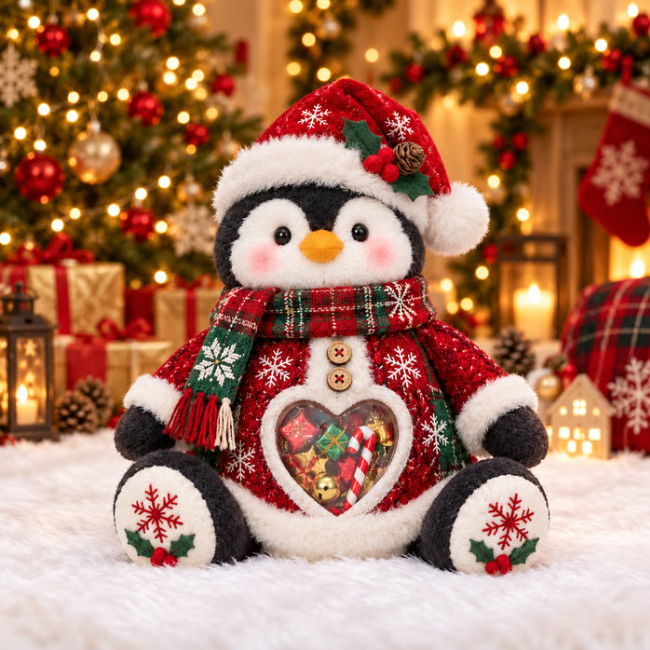 🎅 🎄 Christmas Character Refillable Treat Holder