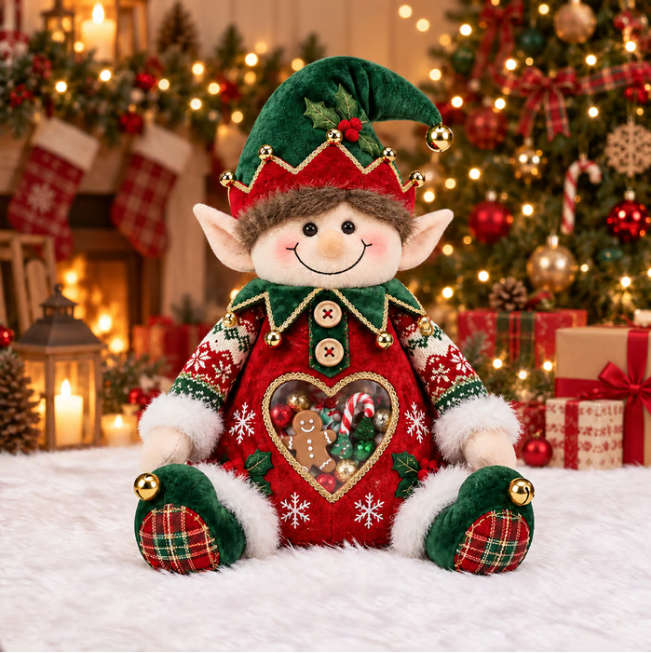🎅 🎄 Christmas Character Refillable Treat Holder