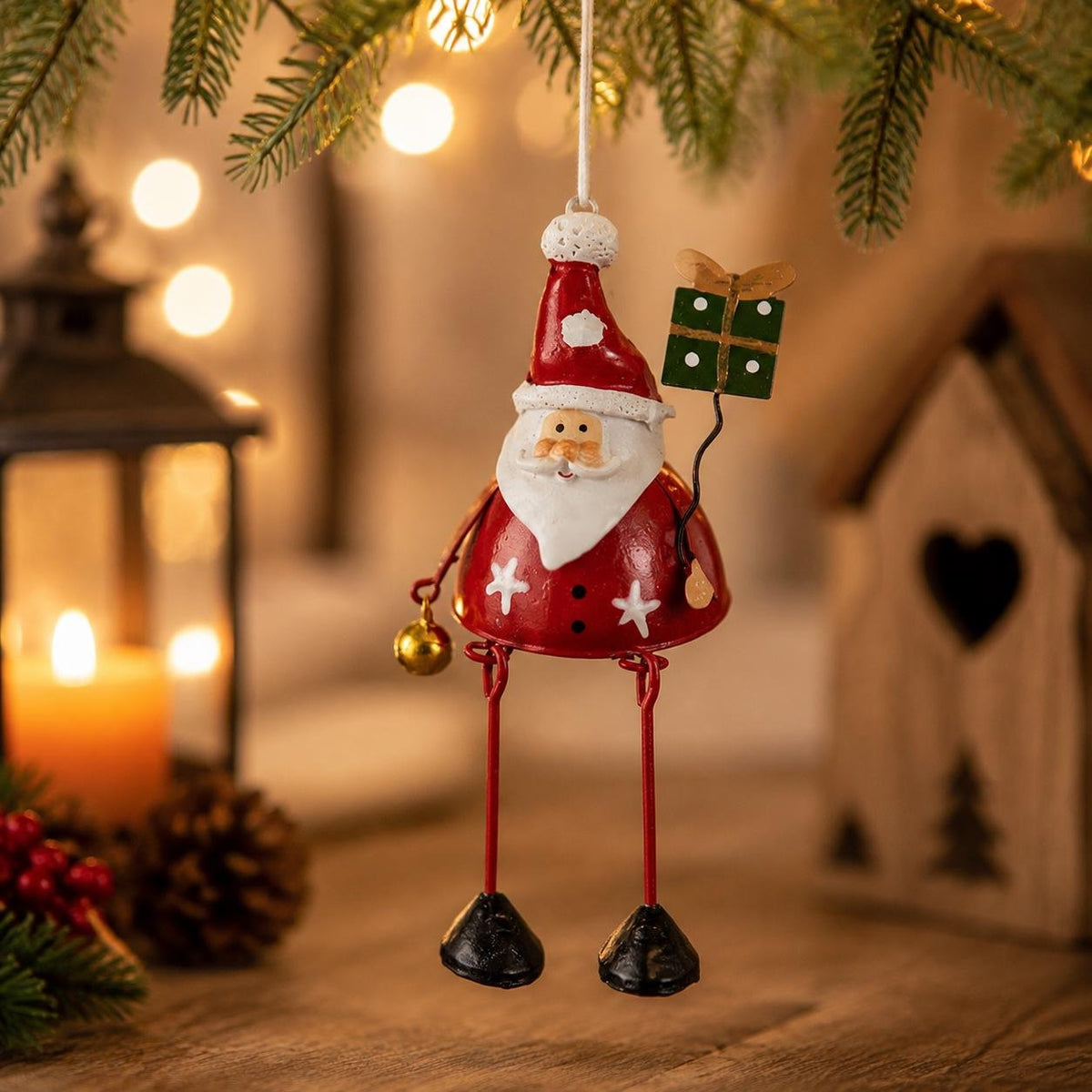 🌲Hot Sale Only ￡12.99!!!✨ Hand-Painted Metal Dangling Leg Christmas Ornaments