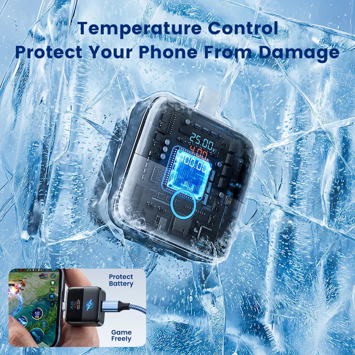 🔥HOT SALE 49% OFF🔋🔌140W Type-C Physical-Disconnect Battery Guard – Smart Auto Power Cut-Off ⚡📱