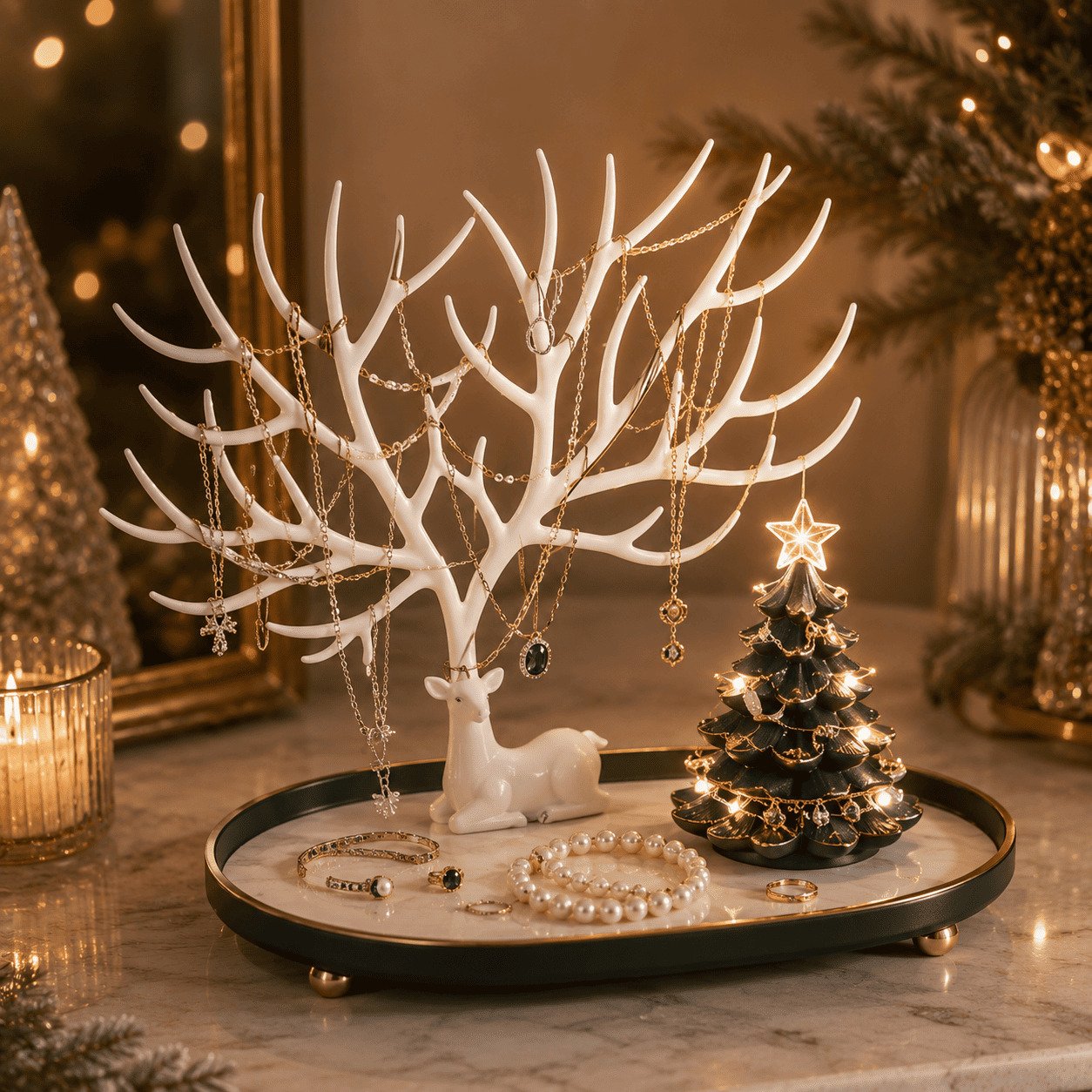 🔥Last Day 50% OFF - 🌳 Illuminated Jewelry Tree Organizer