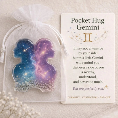 ⚡️🎁🔮Zodiac Glass Pocket Hug