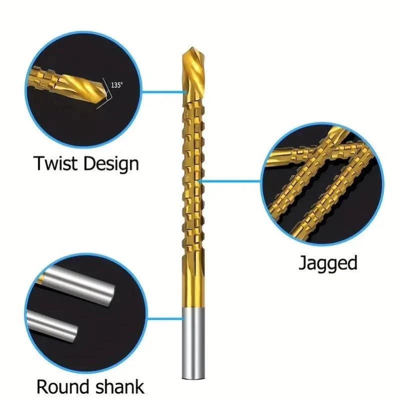 🔩Titanium-Coated Drill Bit Set