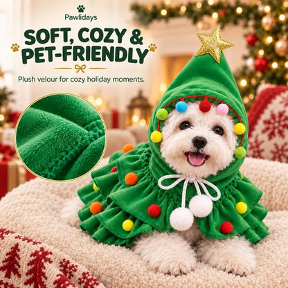 🎄Walking Christmas Tree Pet Costume ⭐ – Cozy Holiday Dress-Up Outfit for Dogs & Cats🐶🐱❤️