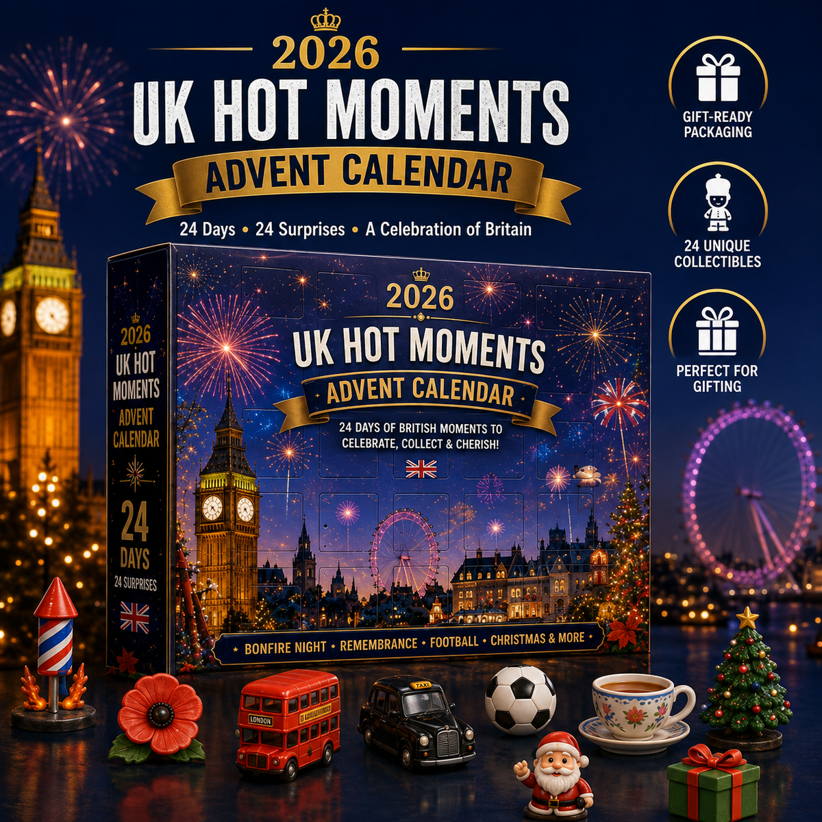 2026 UK Hot Moments Advent Calendar – 24 Days of British-Inspired Surprises