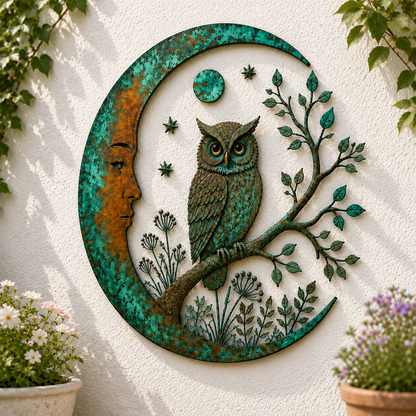 Moon Virgin Mary Garden Wall Decor