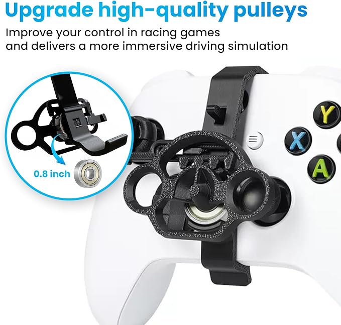 ❄️Summerfresh 50% OFF!🎮Mini Steering Wheel Controller Attachment – Clip-On Racing Accessory for PS5 & Xbox Series X|S