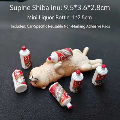 🐕Realistic Drunken Shiba Inu Puppy Car Ornament