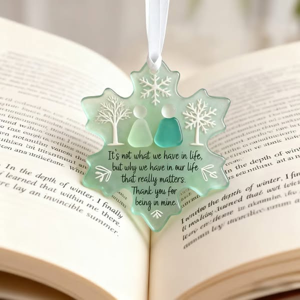 🌊Snowflake-Shaped Sea Glass Friendship Decor❄✨ Shaped by Nature & Crafted by Hand!