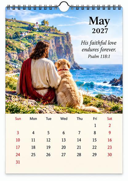 ✝️2027 Seasons of Faith Wall Calendar