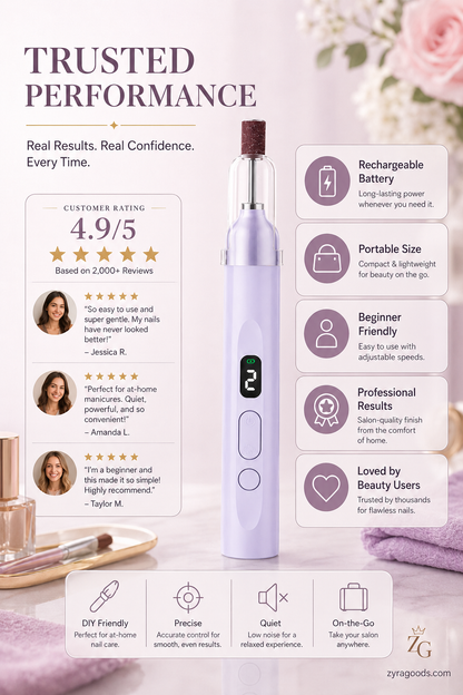 💅 Last Day Special Price £9.99 ! ✨Portable Multifunctional Electric Nail Drill