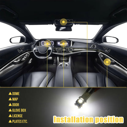Super Bright White Interior Car Lights Kit Set